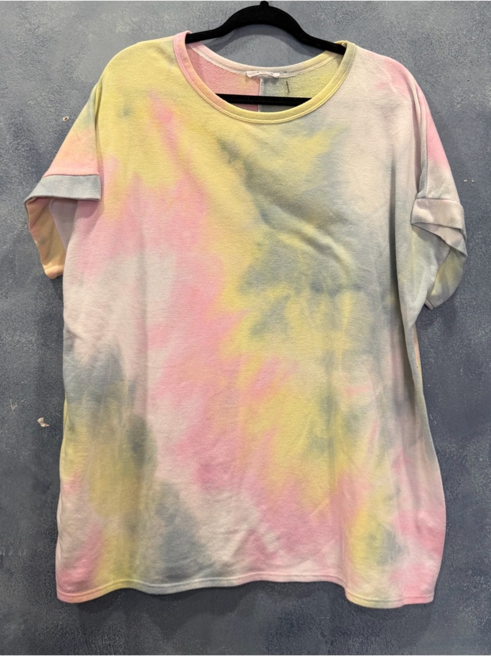 Chicsoul Pastel Tie-Dye Short Sleeve Women's Tee 2X